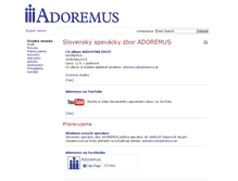Tablet Screenshot of adoremus.sk